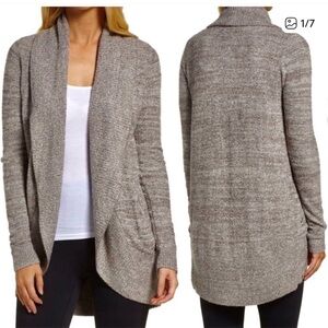 Barefoot Dreams | CozyChic Lite Circle Cardigan in gray Size Large